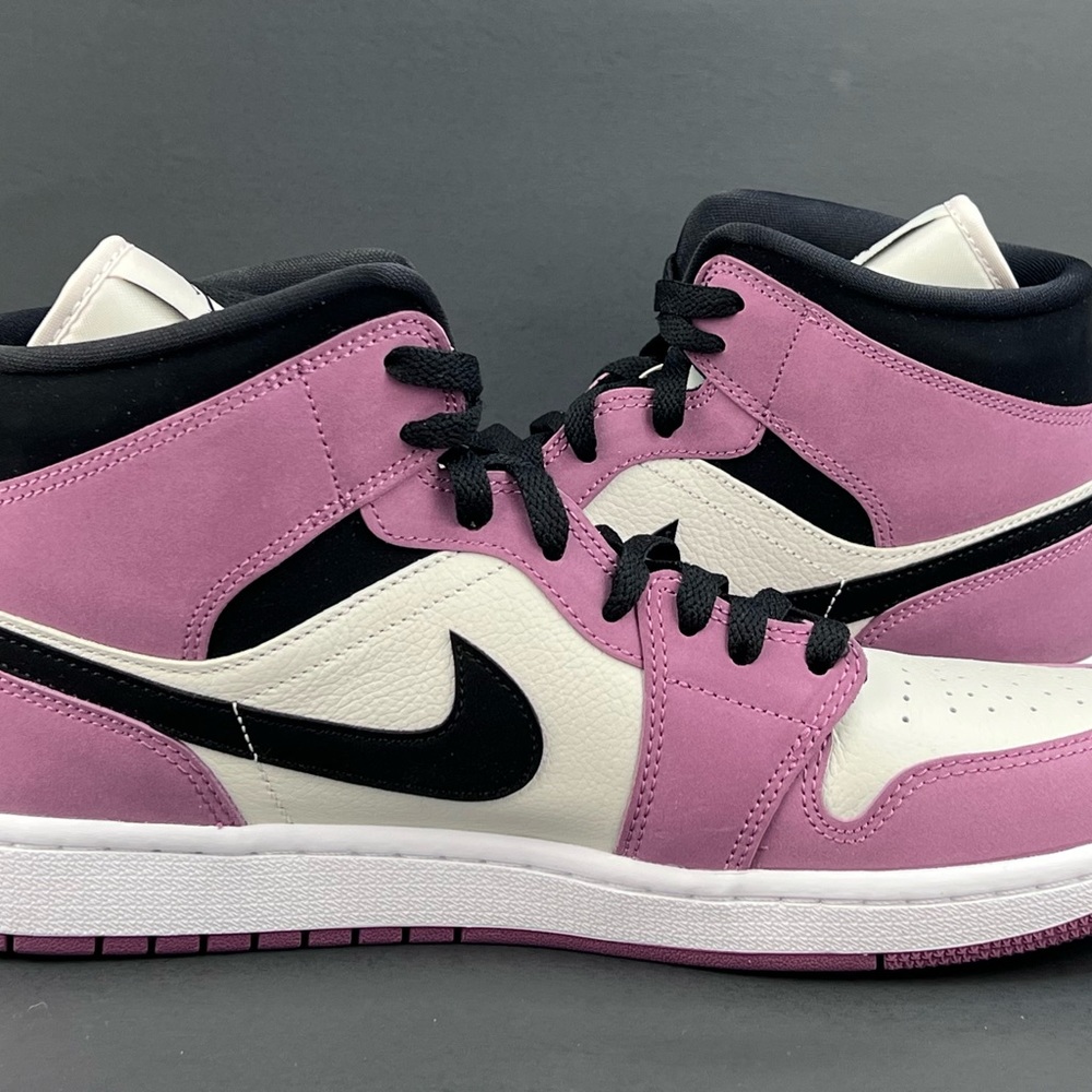 Jordan 1 Mid SE Berry Pink  (DC7267-500) Women Size 12 - Picture 6 of 10